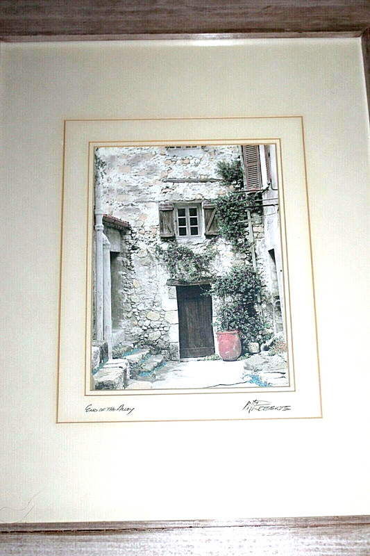 END OF THE ALLEY, MARTIN ROBERTS, ARTIST, SIGNED, WOOD FRAME 16" X 20", MATTE gallery