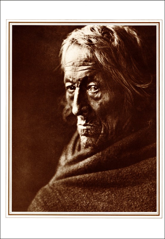 1976 Vintage Print Edward Curtis Pueblo Man Native Indigenous American Tribe