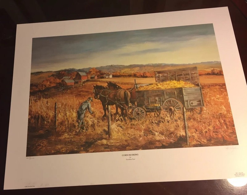 Dorothea Paul, «CORN HUSKING», 368/500 , 1982