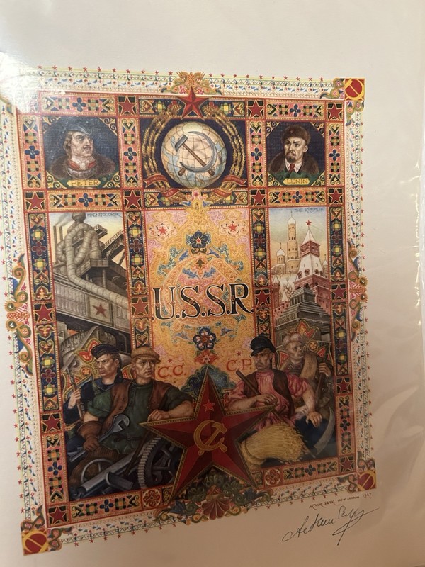 ARTHUR SZYK -SIGNED LITHO -U.S.S.R -1947 – PHOTOS- RARE VG. LOOK