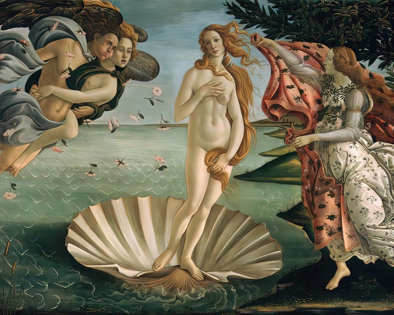 Sandro Botticelli The Birth of Venus Renaissance 16"X20" GLOSSY POSTER PRINT gallery