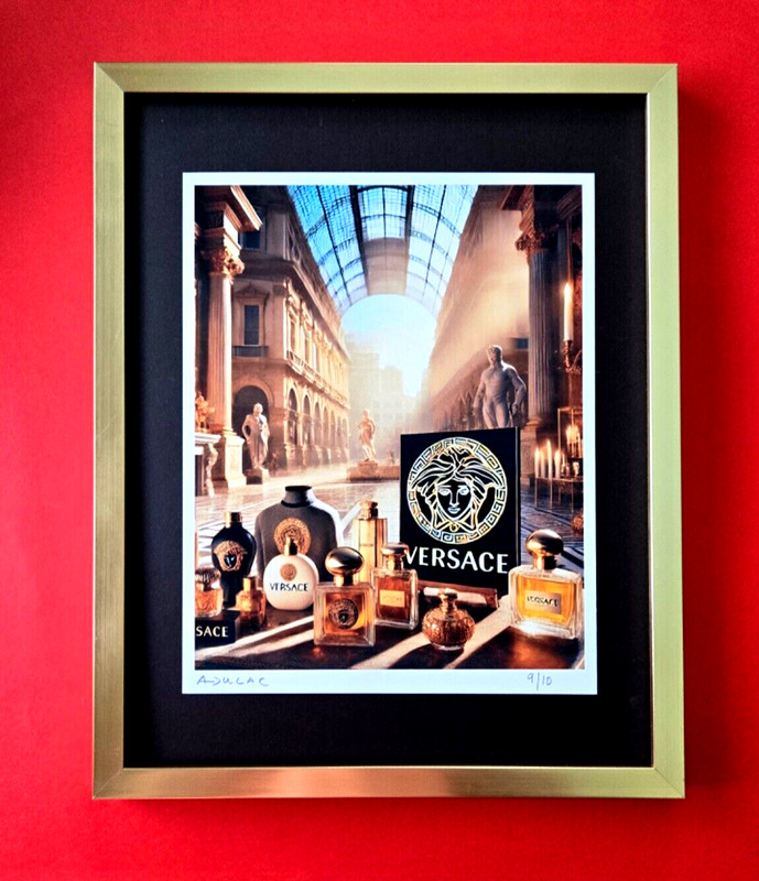 ALEXANDER DULAC + VERSACE Hand Signed Authentic Framed Print Ltd.Ed. of 10