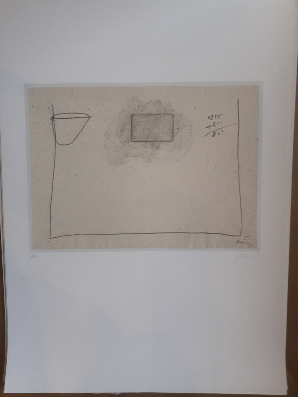ANTONI TAPIES . LITHOGRAPHY WITH C.o. A.