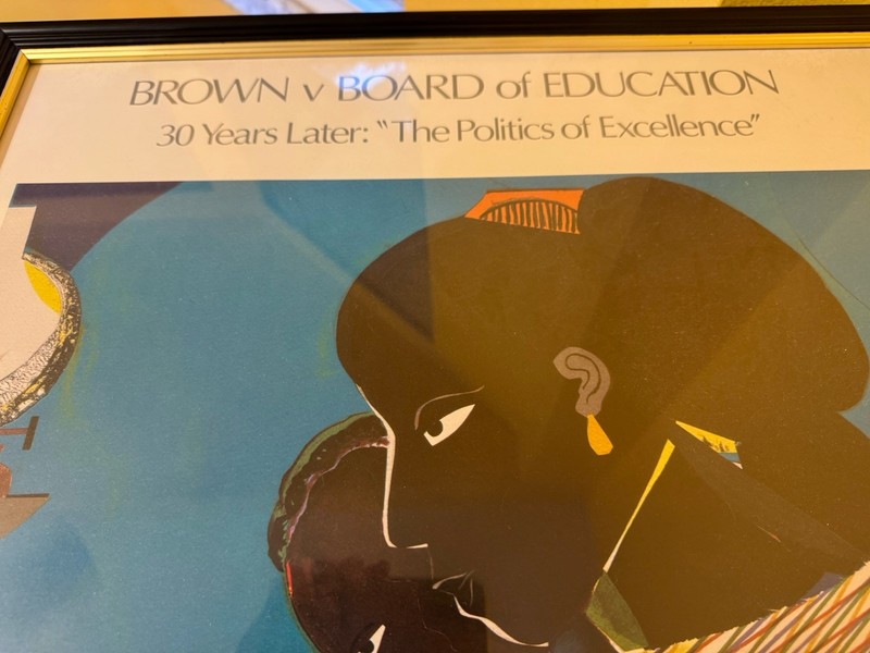 Brown Vs. Board Of Ed~The Lamp~by Romare Bearden~1984 LDF Art Print Poster~31x34 gallery