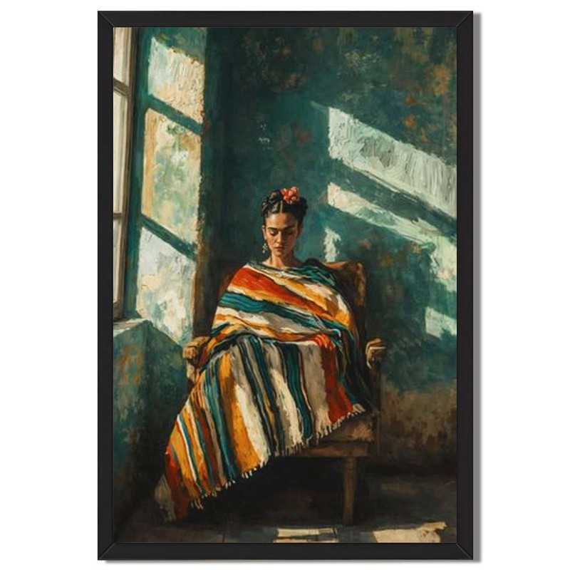 Woman Sitting by Window Wall Art Canvas Oil Paintings Reproduction