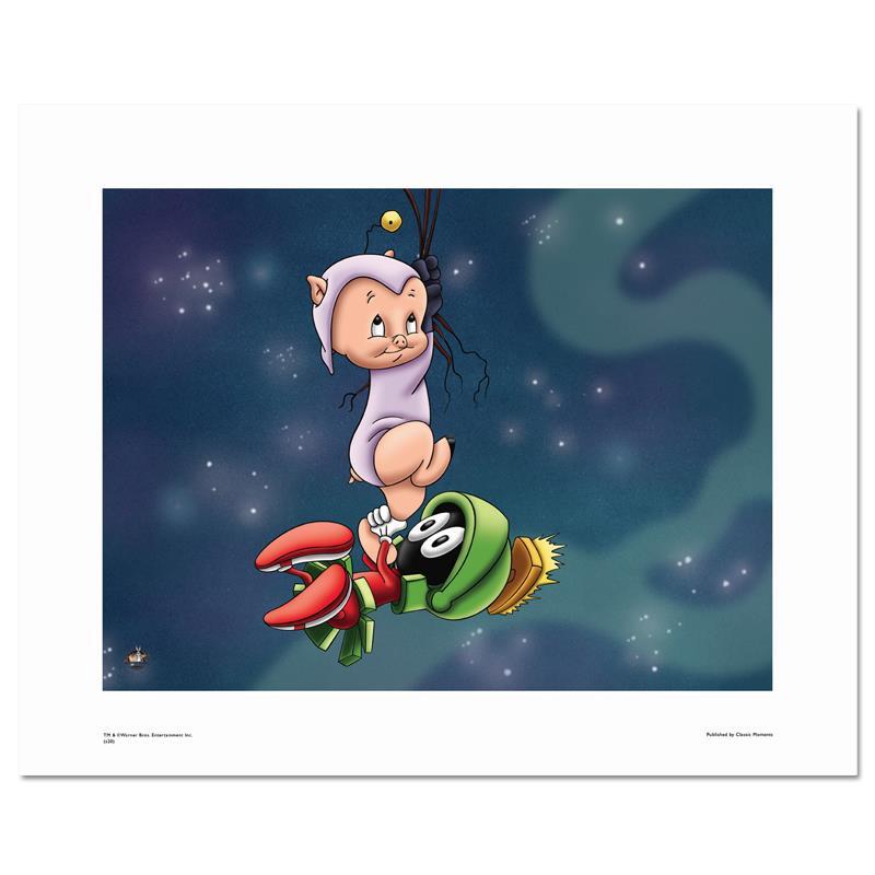 "Marvin and Porky" Limited Edition Looney Tunes Animation Art with COA