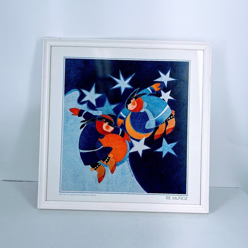 Rie Munoz Both the Sun and the Moon Belong to Women Framed Art Print 1988 20×20