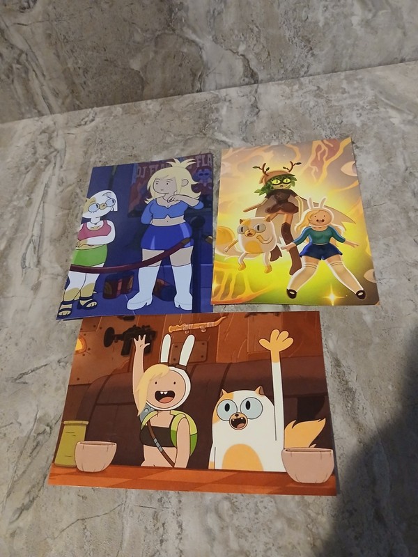 Adventure Time Huntress Wizard Fiona And Cake Poster Print 4 X 6, 4 X 4 Lot Of 3