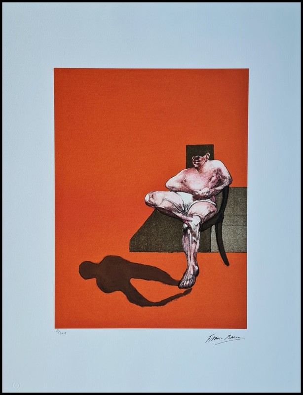 Francis Bacon Triptych 25 5/8×19 11/16in Lithography Art Print Limited 21/300