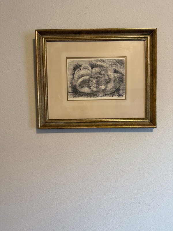 Maurice Frydman, signed numbered lithograph (23”x 19” framed). gallery