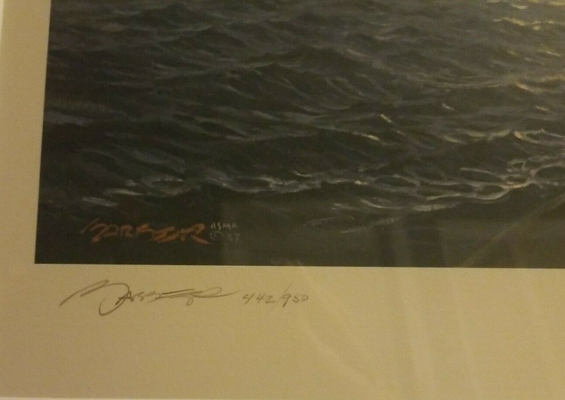 John M. Barber "Uncertain Weather" Limited, Numbered Edition Print, Free Shippin gallery