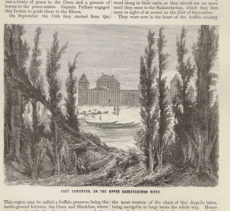 Fort Edmonton, on the Upper Saskatchewan River -1880 Page of History