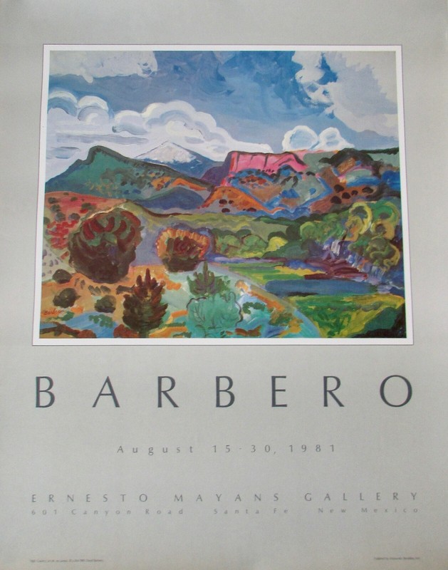 VTG David Barbero Santa Fe New Mexico High Country Landscape Poster 81′