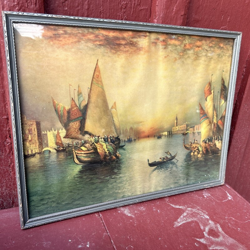 Dey De Ribcowsky «Oriental Traders» Print or Lithograph with signature 16.5×12.5