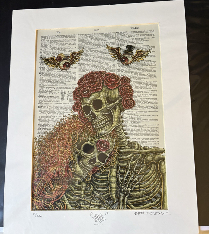 Emek Signed Numbered Dead Dictionary Couple 1st Edition Doodled