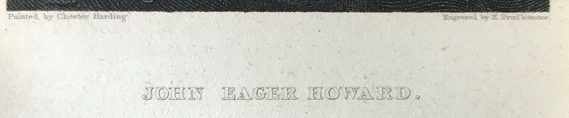 steel engraving Howard John Eager Maryland Line County street Rufus King 1834 gallery