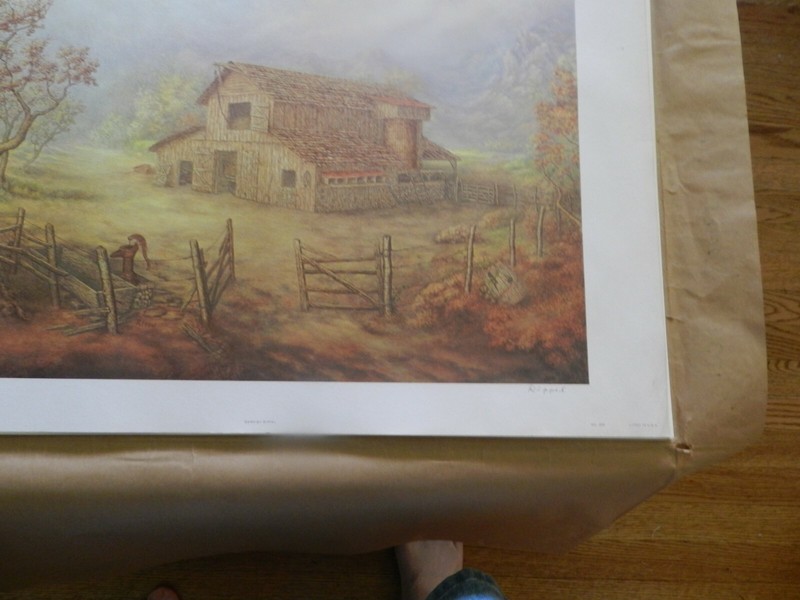 BARN by Ripple Rasmussen 25" x 19" signed #448 of 1500 lithograph gallery