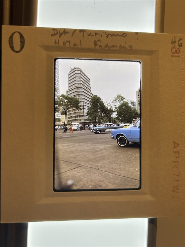 1971 Mexico City Street Scene Vintage Original Photo 35mm Slide 46