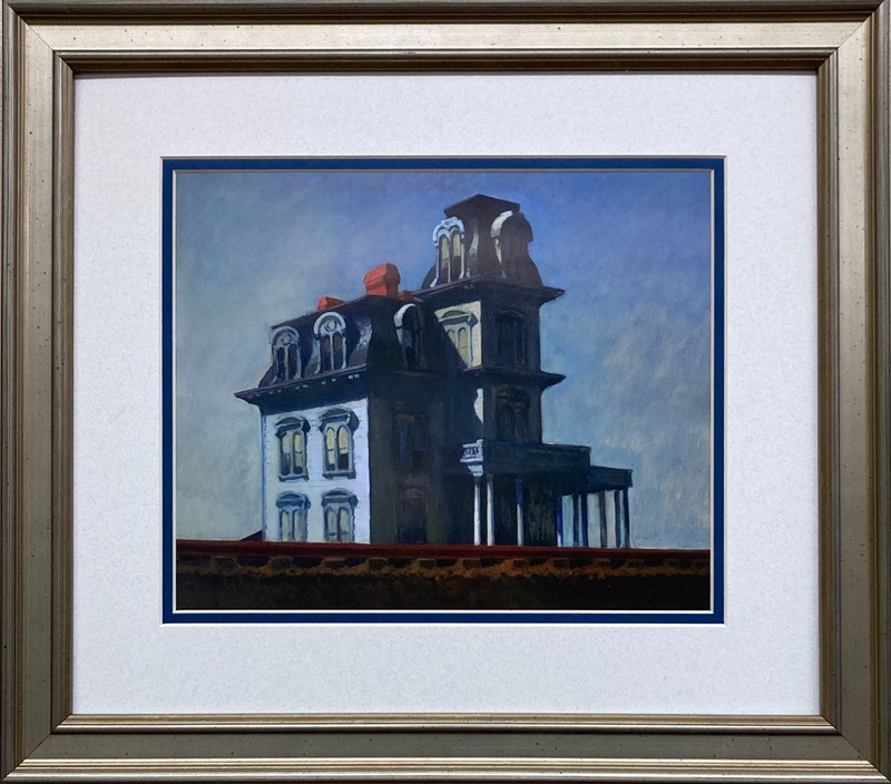 Edward Hopper "House by the Railroad 1925" Newly CUSTOM FRAMED Art Americana