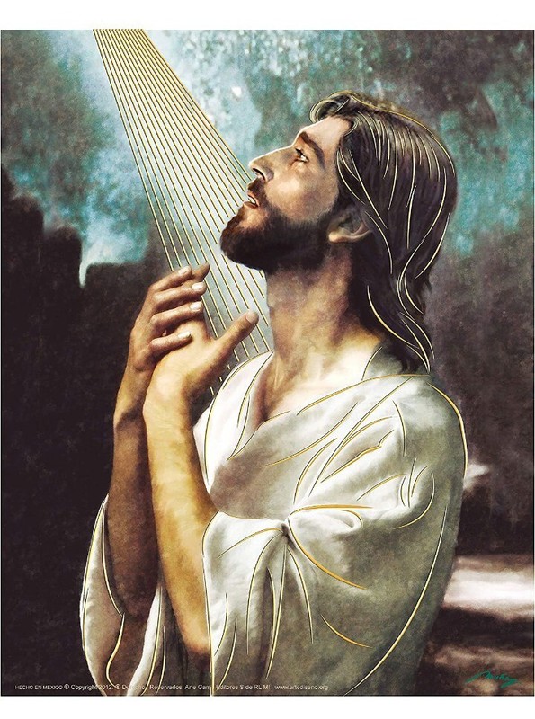 Jesus Christ Praying At Gethsemane 20″ x 27″ Art Print Poster