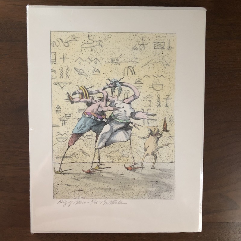 Bo Sterk Artist King of Beers Lithograph Print 5/75 Signed Sealed Art