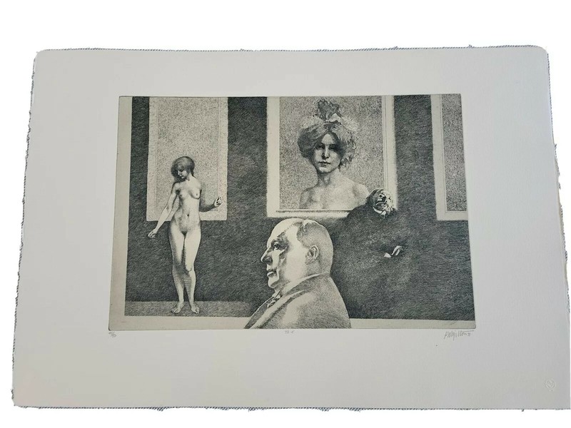 Peter Milton etching The Jolly Roger Corner Suite III # 5 sgnd. numbered 45/90