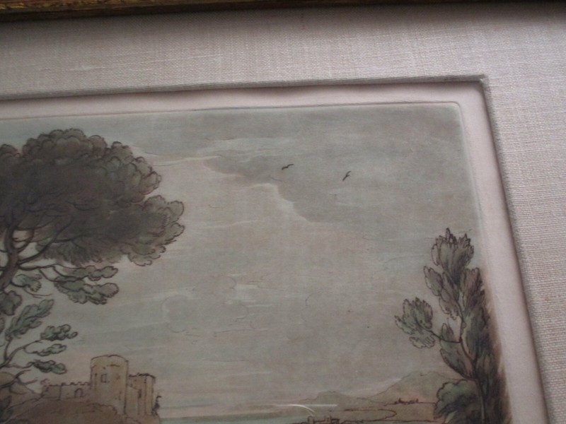 CLAUDE LORRAIN DRAWING RICHARD EARLOM MEZZOTINT ENGRAVING 18TH CENTURY LANDSCAPE gallery