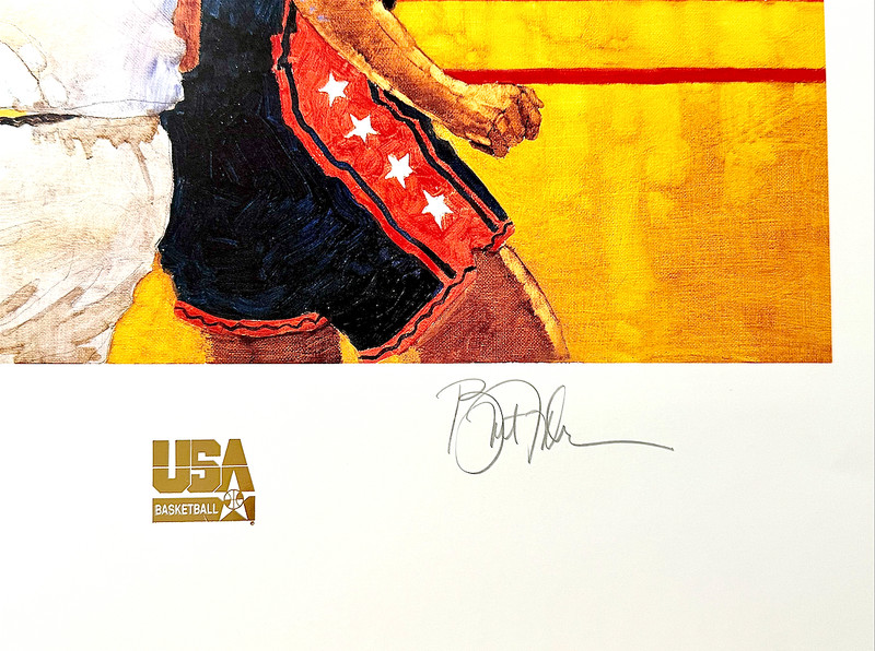 BART FORBS SIGNED 1996 OLYMPIC DREAM TEAM O'NEAL BARKLEY..28x33 LITHOGRAPH (COA) gallery