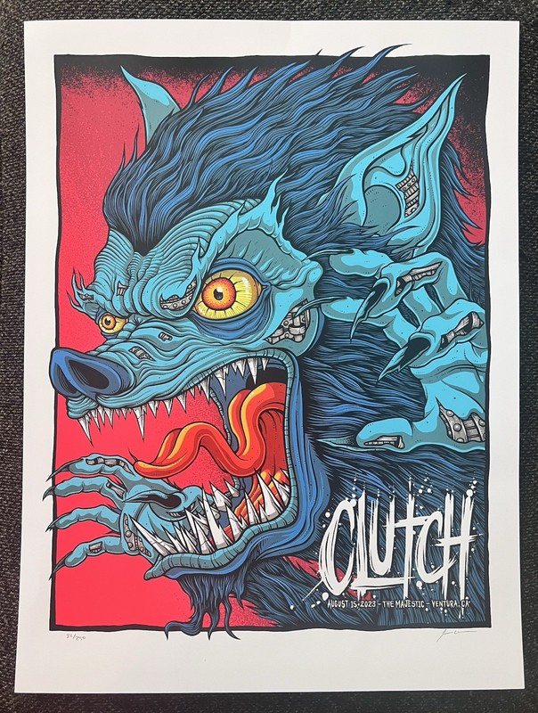 Jim Mazza Clutch Ventura CA 8/15/2023 Art Print Signed Numbered