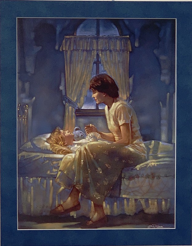 Ron DiCianni – ANGELS UNSEEN – Double Matted print fits a standard 11×14 frame