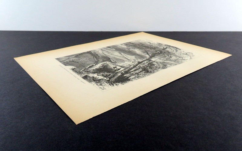 Lookout Mountain Tennessee Antique Wood Engraving 1872 Landscape Print gallery