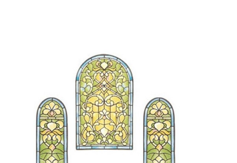 Wallies Murals Stained Glass Windows Mural 13461
