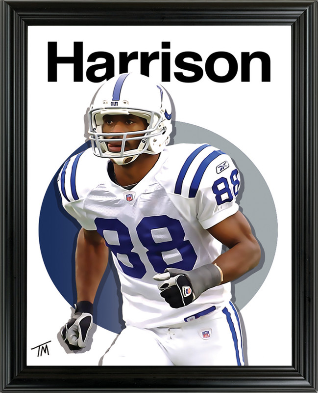 Marvin Harrison Framed Sports Art Photo by Thomas Maxwell