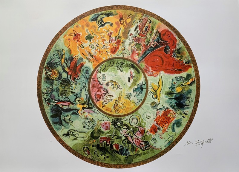 Marc Chagall PARIS OPERA CEILING Signed Limited Edition Large Lithograph Art gallery