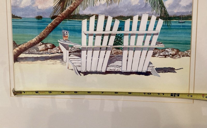 FLORIDA Coastal Print “Southern Comfort” by Klaus Schuler Matted & Framed 22x18” gallery