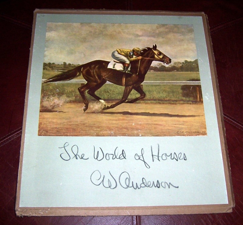 The World of Horses - 8 Vintage Horse Art Prints - C.W. Anderson