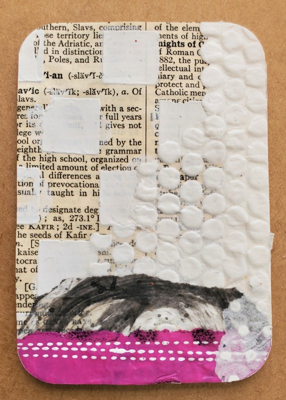 ACEO Original Collage Art 2.5″ x 3.5″ Numbered And Signed OOAK Mixed Media