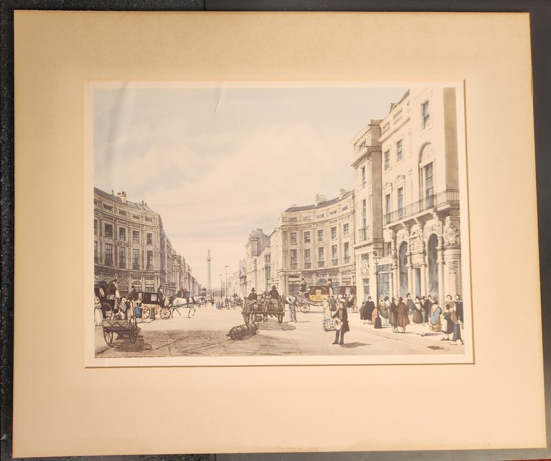 Antique Print Regent Street West End London 1842 Lithograph Thomas Shotter Boys gallery