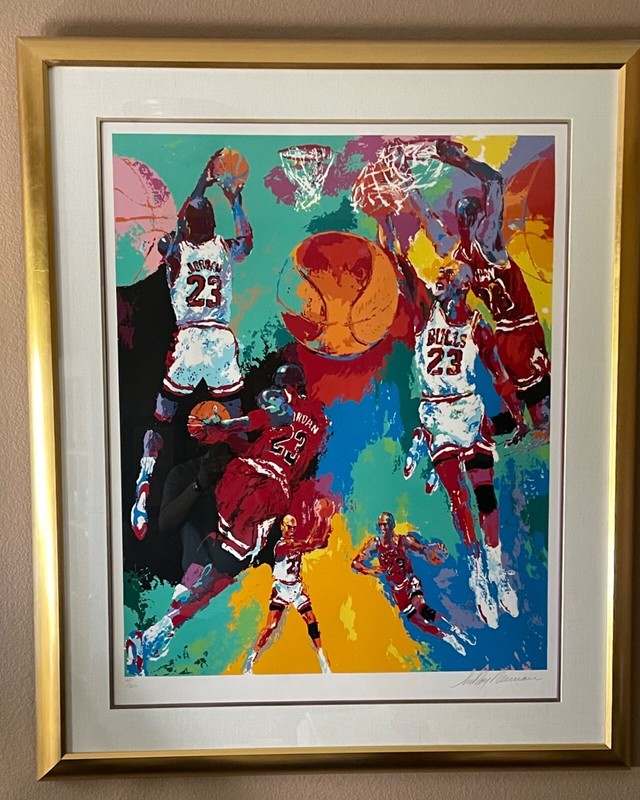 LeRoy Neiman, Michael Jordan, LE Signed & Numbered Serigraph 68/320