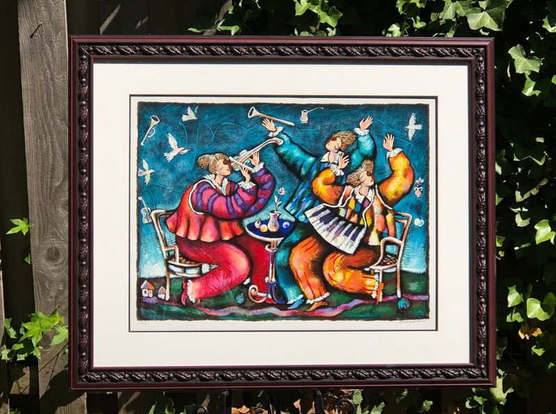 Michael Kachan, Serigraph 39/350, Exceptional Colors MINT Condition with COA