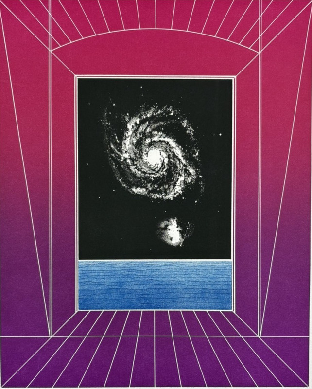 S Martin Friedman A Step Beyond AP Signed Serigraph 1973 Arches Op Art Space