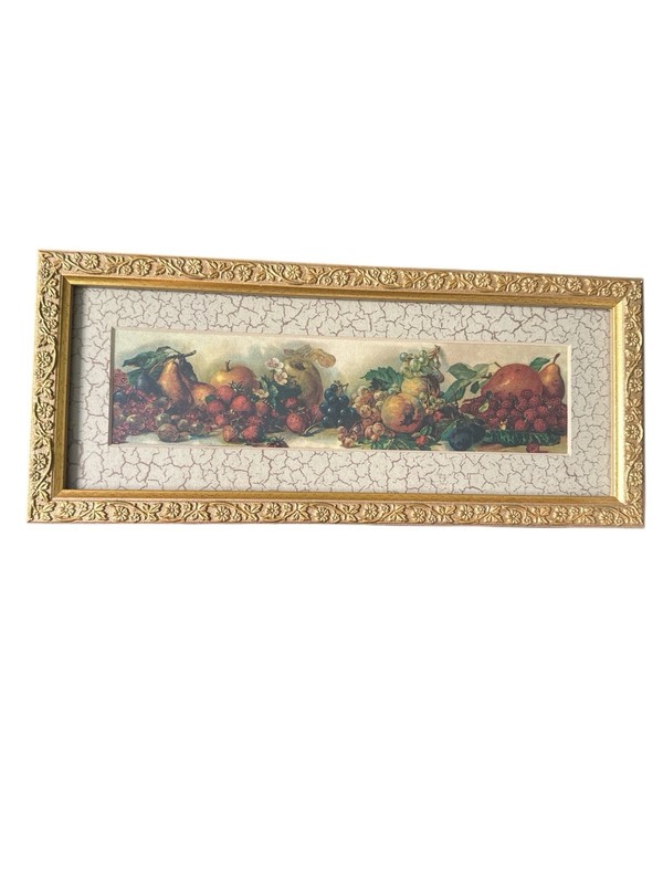 Framed Mini Print Gallery Graphics Golden Frame Assortment Of Fruit gallery
