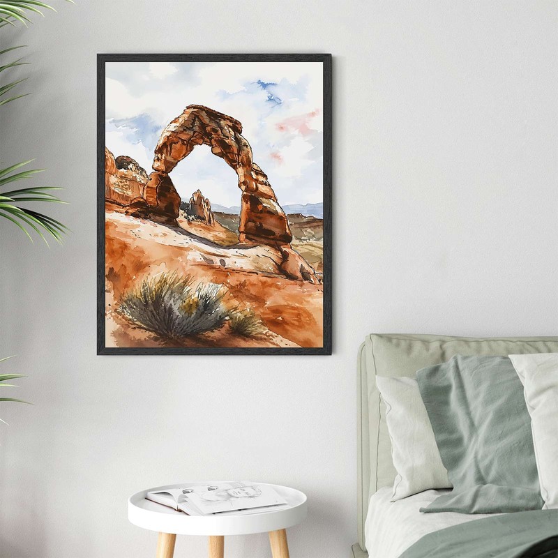 Desert Arch Landscape Wall Art Canvas Oil Paintings Reproduction gallery