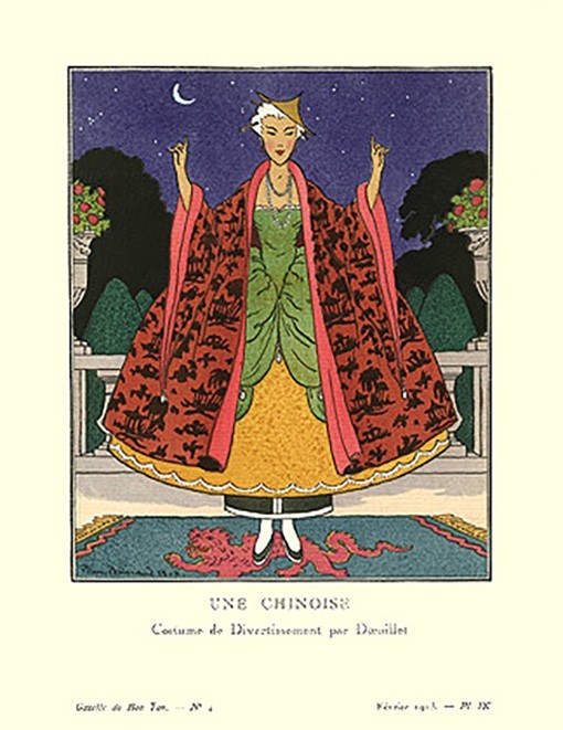 Gazette Du Bon Ton, Pochoir Illustration