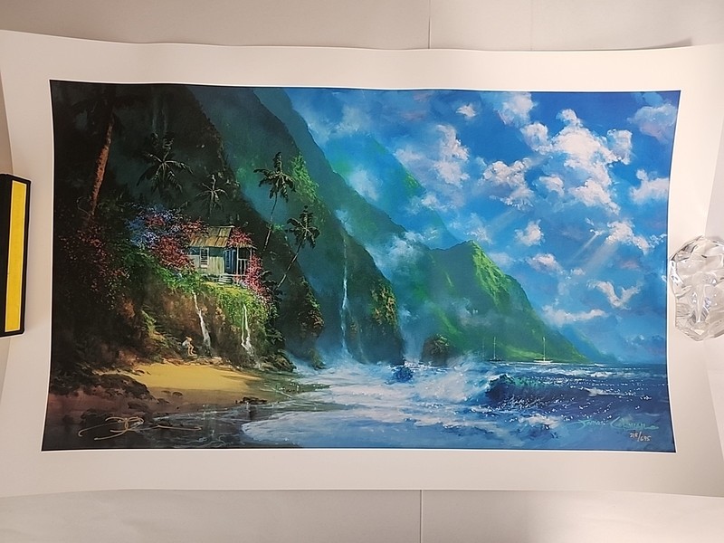 James Coleman Signed Lithograph #218 "Alone With Our Hearts" Island Art COA