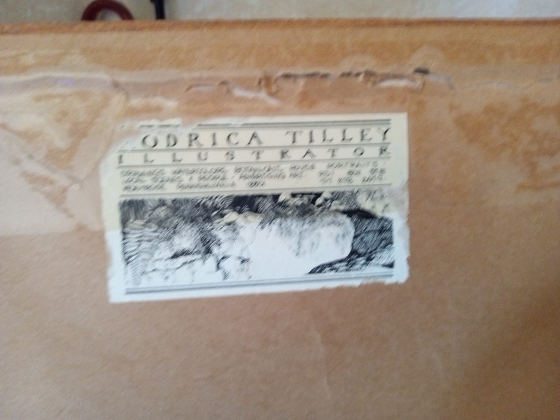 Rodrica Tilley, Circa 1980, Artist Signed And Framed In Her Gallery In Vermont. gallery