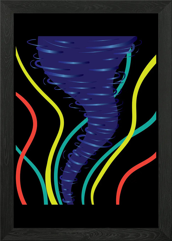 Tornado Weather Strom Chas Framed Wall Art Poster Canvas Print Picture
