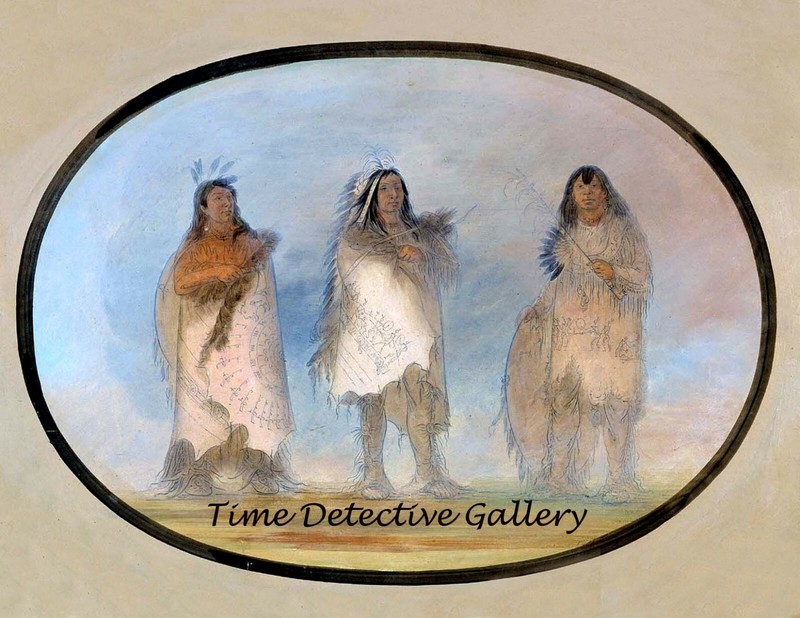 Sioux Warriors by George Catlin – 1865 – Native American Art Print