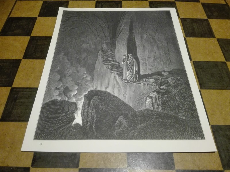 19TH CENTURY ENGRAVING BY GUSTAVE DORE AND H.PISAN ‘ THE FRAUDULENT ONES ‘