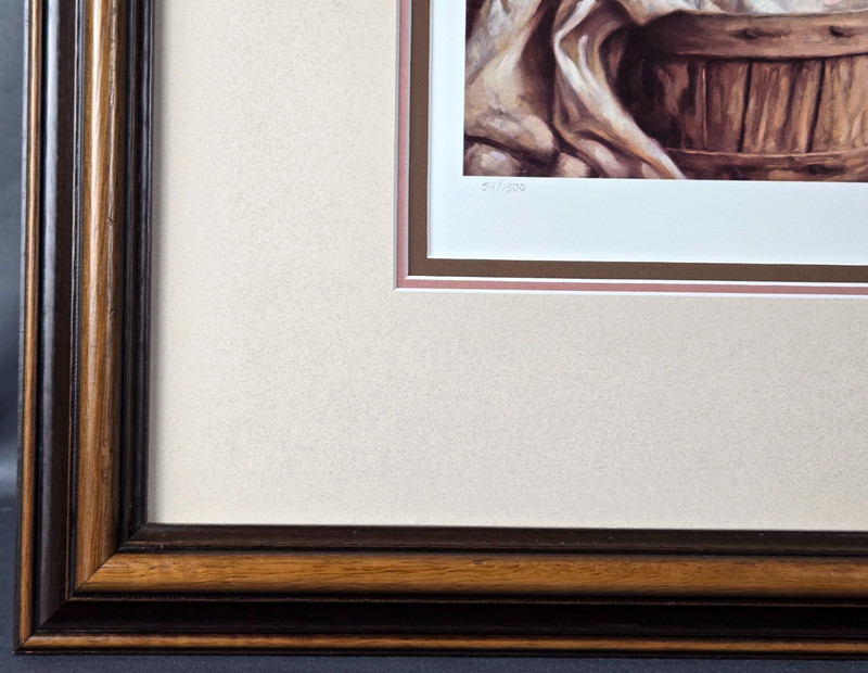 Jim Daly Homemade signed numbered print w COA nicely framed, Mother & Daughter gallery